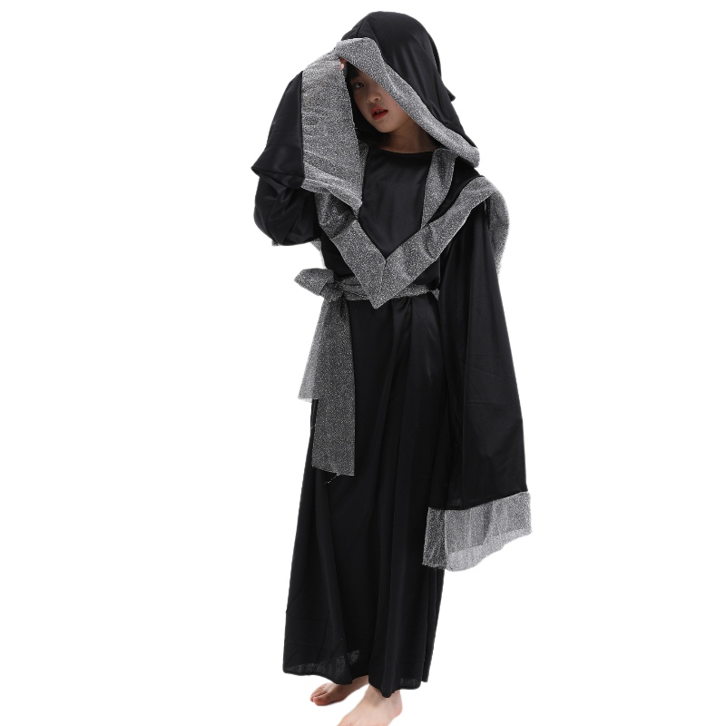 Carnival Witch Costume Wizard Cloak Cloak Children Bambini vestiti