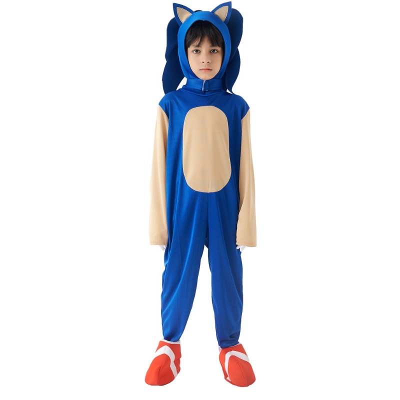 2022 KIDS CINETTO SUPER SONIC COSTUTTO FILME PERSCATTURA BLACI BLUS BLUS SONIC COSTUTTO