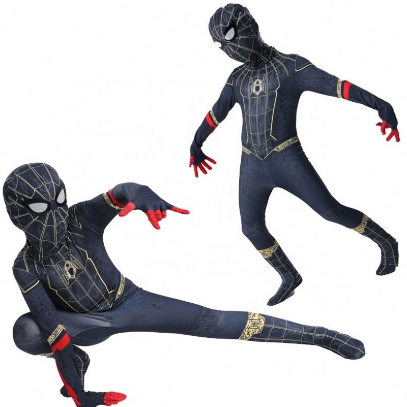 Factory Plus Timesuit Halloween Sets Sets Black Spider Man Film costumi Novelty&Costume per uso speciale