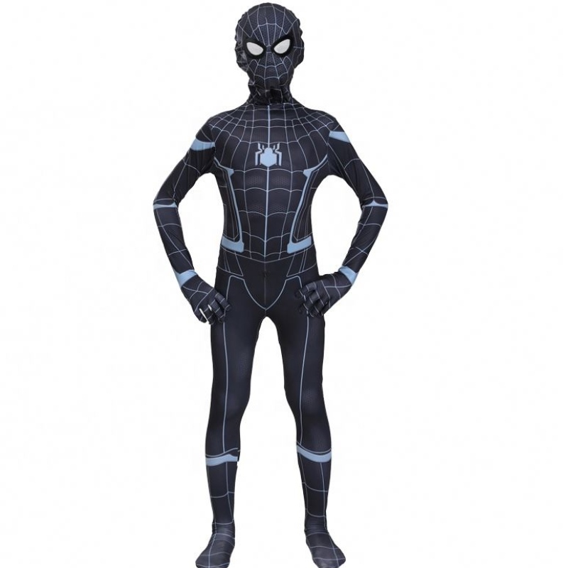 Amazing Shadow Spider Mask TV&film Avenger Halloween Cosplay Clothes for Kids&adults supereroenero costume da costume da Spiderman