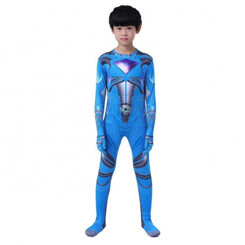 All'ingrosso a colori multipli Halloween Carnival Party Cosplay Five Beast Superhero Mystic Force Power Ranger Suit per bambini