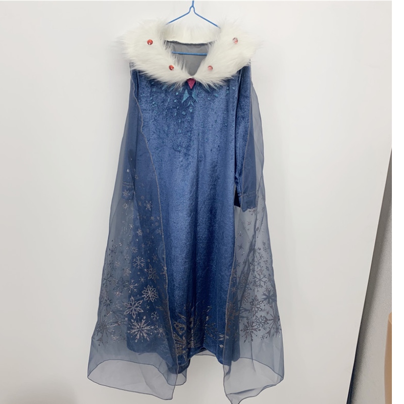 Costumi di Halloween di Halloween abito da principessa vestito di carnivale regina Cape Elsa