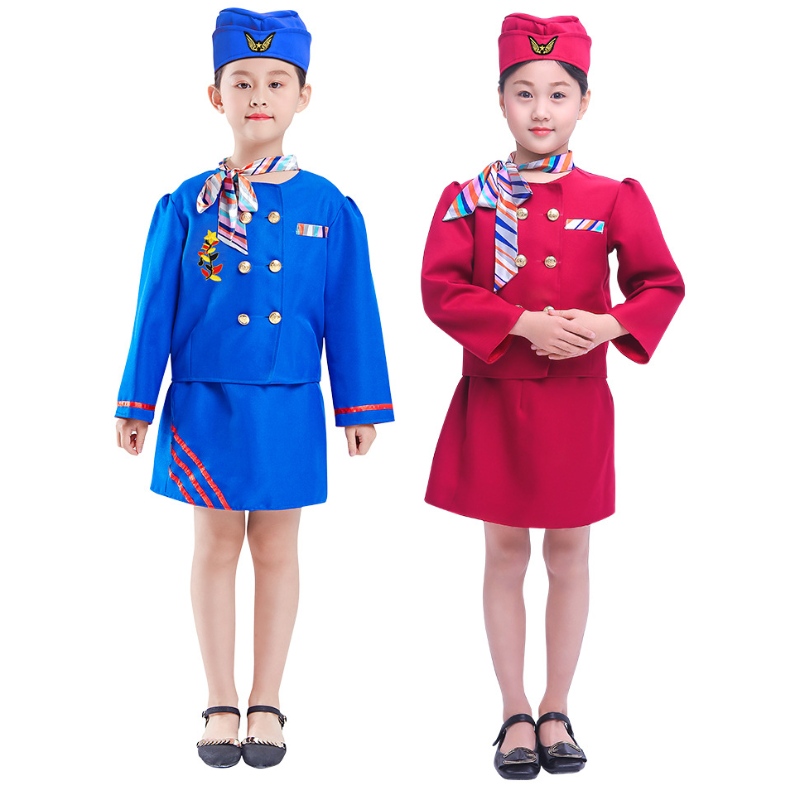 Costume da performance di costume da volo per bambini uniforme uniforme professionale costume da cosplay di Halloween