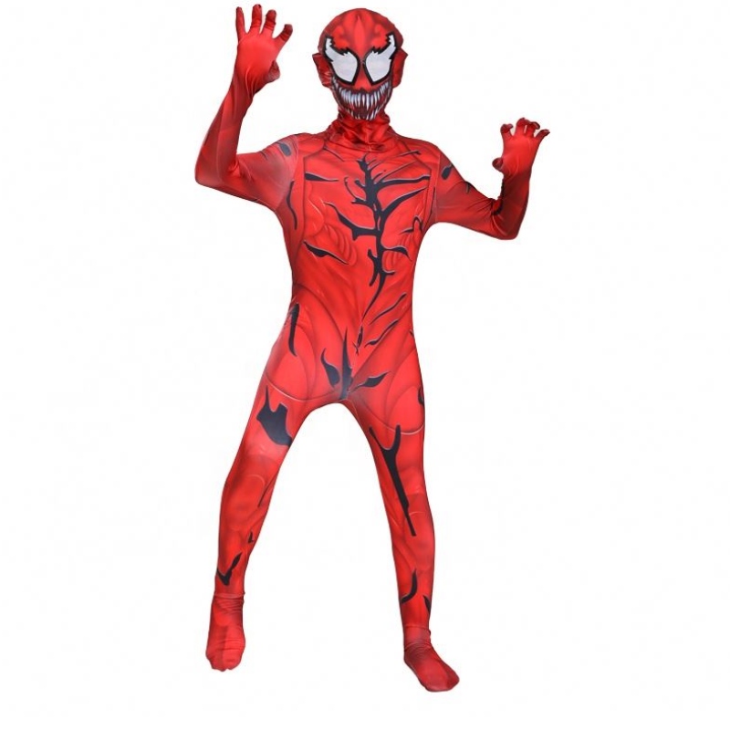 Film rosso Marvel Special Body Aulls Boys Boys Superhero Onesie Stretta Halloween Scorpion Venom Spiderman Costume Cosplay