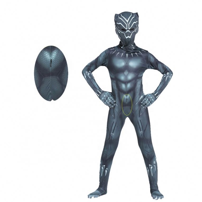 Hot Marvel Africa Halloween Wakanda Forever Zentai Suit for Kids&adults Fantastic Black Panther Four Costume