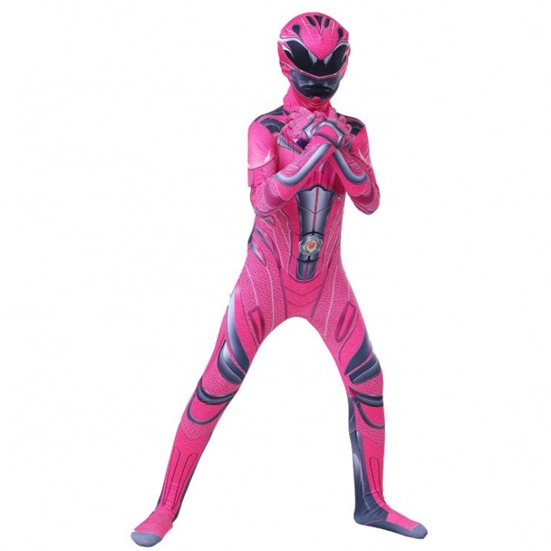 Caldo fumetto di cartoni animati Halloween Party Power Ranger Costume con maschera per bambini per bambini