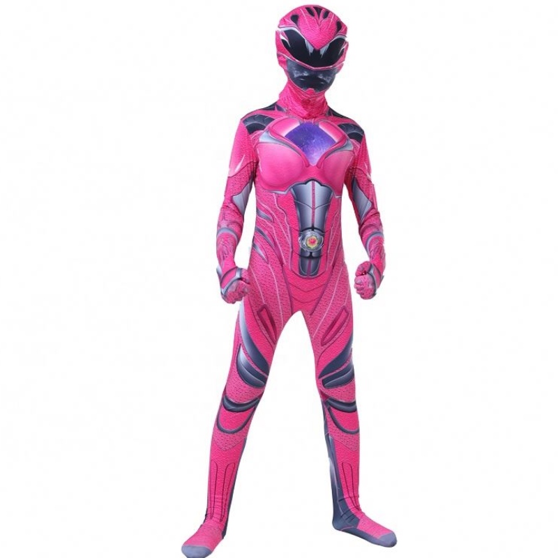Caldo fumetto di cartoni animati Halloween Party Power Ranger Costume con maschera per bambini per bambini