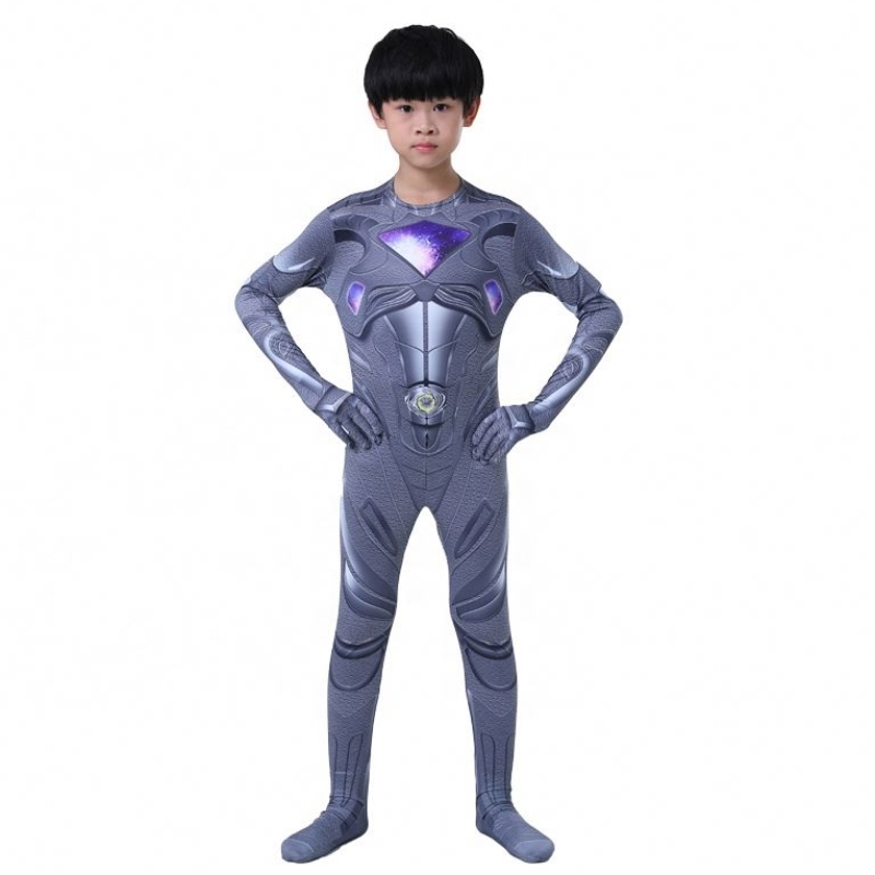 Colore multipli Cool Halloween Party Cartoon Superhero Cosplay Mystic Force Power Ranger Costume for Kids