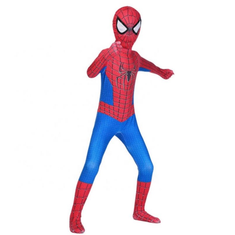 Costume da cosplay per salto di spiderman rosso per bambini set di abbigliamento set di ragno uomo