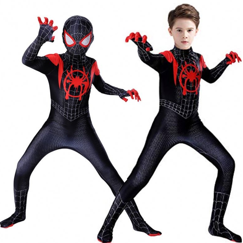 TV&Film Cosplay Costume Zentai Spiderman Superhero Bodysuit Spandex Suit for Kids Custom Made