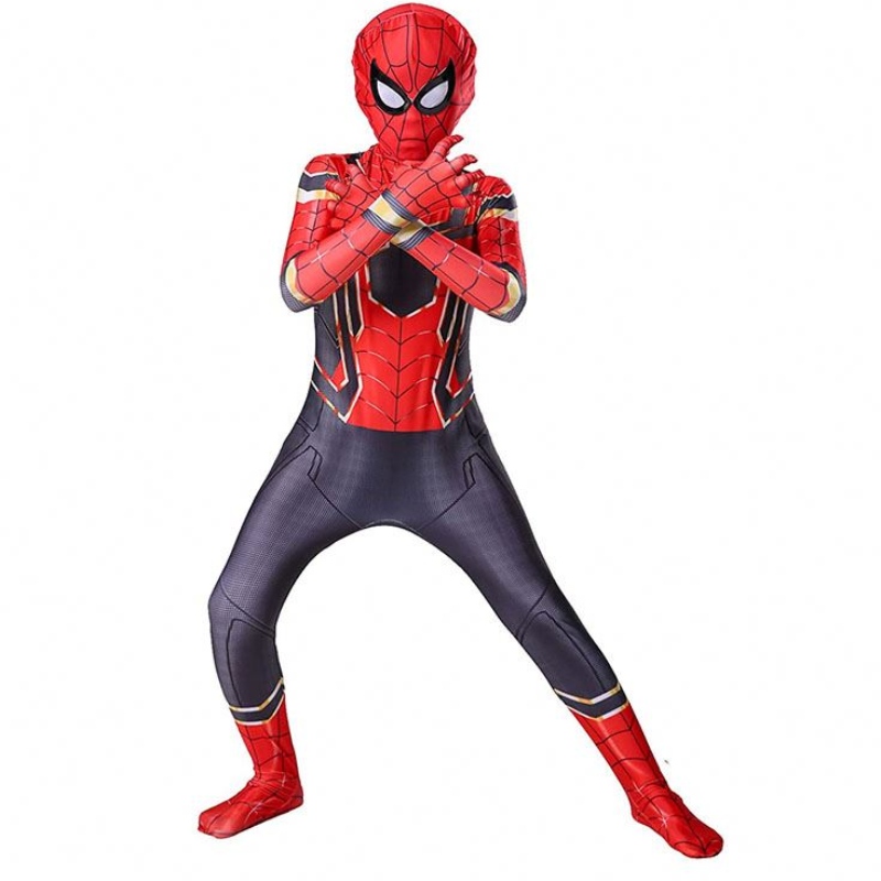 TV&Film Cosplay Costume Zentai Spiderman Superhero Bodysuit Spandex Suit for Kids Custom Made