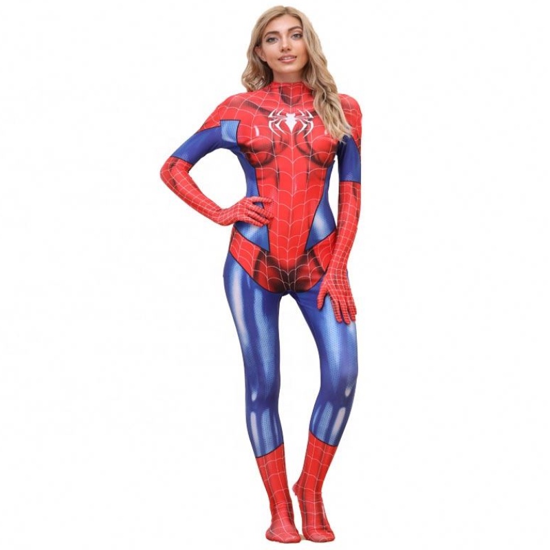 Set di costumi da film all'ingrosso Plus size Halloween per la donna Spiderman costumi di costumi