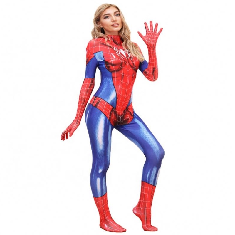 Set di costumi da film all'ingrosso Plus size Halloween per la donna Spiderman costumi di costumi