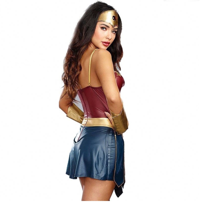 2021 Festa Sexy Wonder Woman in costume di Halloween per adulto