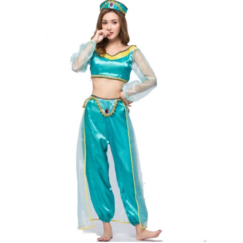 Game Uniforms Europe and the United States Halloween Costumes cosplay sexy Aladdin Magic Lamp Jasmine Princess Dress