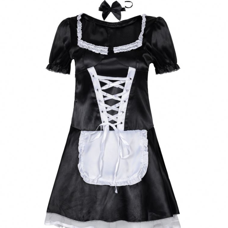 Sweet Lolita Dress French Maid Outfit Waiter Costume Women Women Sexy Apron Dress Cosplay Cesti
