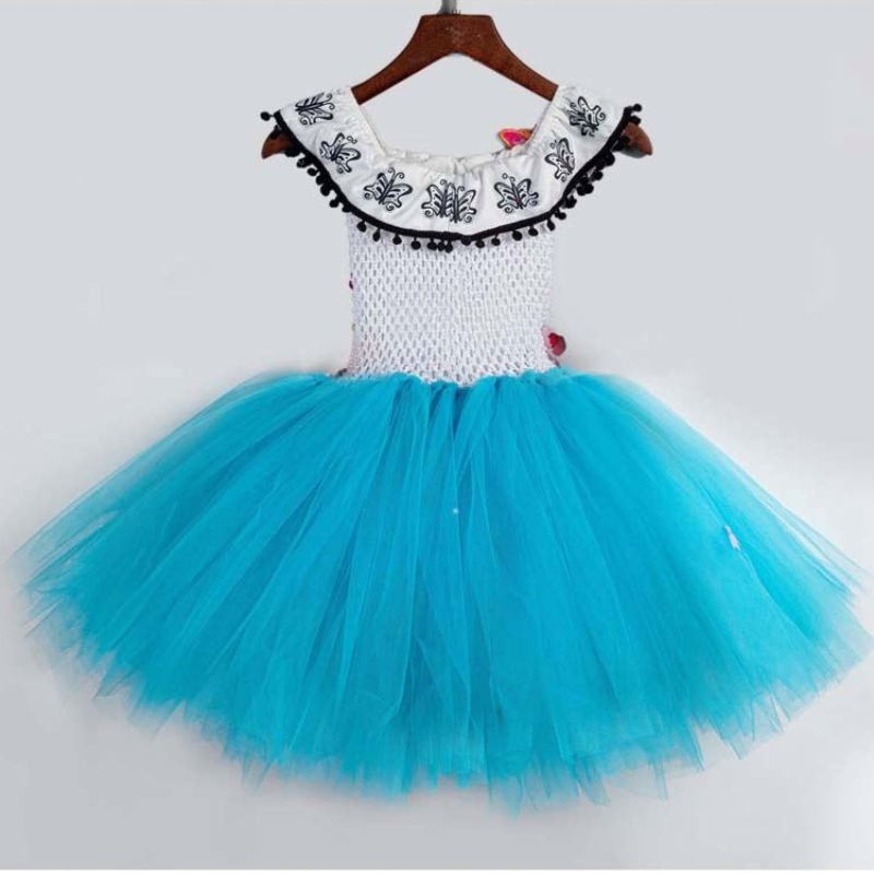 Abiti di Halloween per bambini Tulle Tulle Flower Flower ENCANTO MIRABEL TUTU