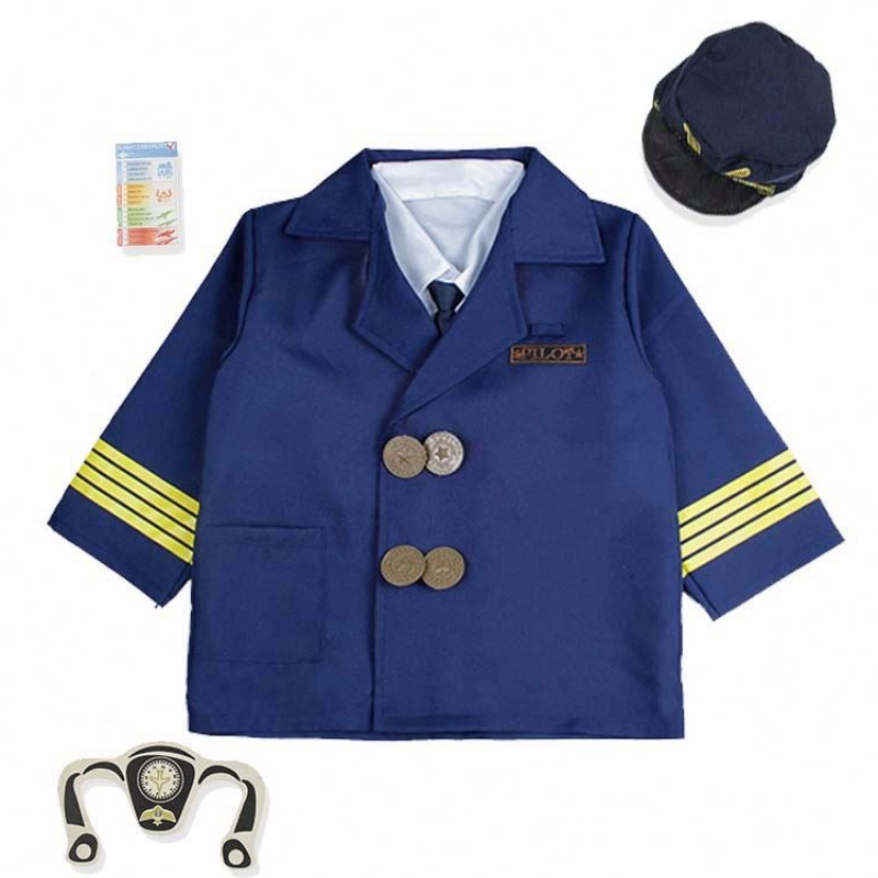 Boy Halloween Dress Up Set Kids Pilot Costume con accessori HCBC-006