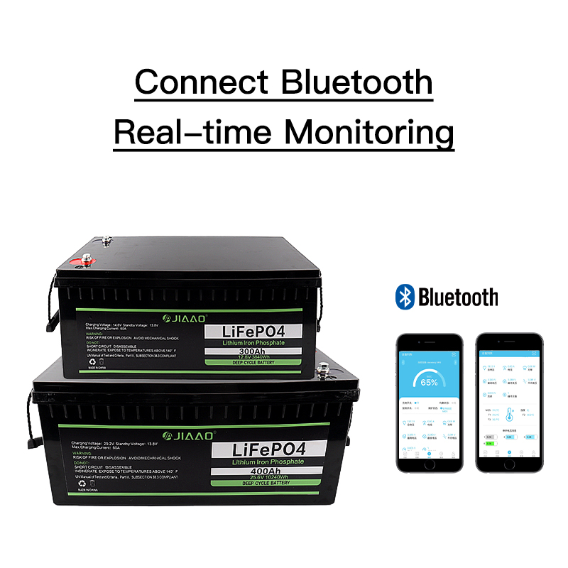 25V 300/400Ah batteria ricaricabile LiFePO4 agli ioni di litio con bluetooth BMS