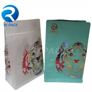 Borse da fondo piatta con cerniera tascabile con timpano UV