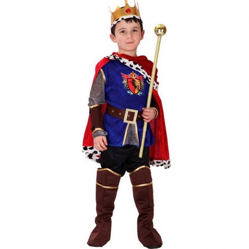 Halloween Party Fancy Dress Up Knight Carnival Warrior Prince King Costume per ragazzi HCBC-021