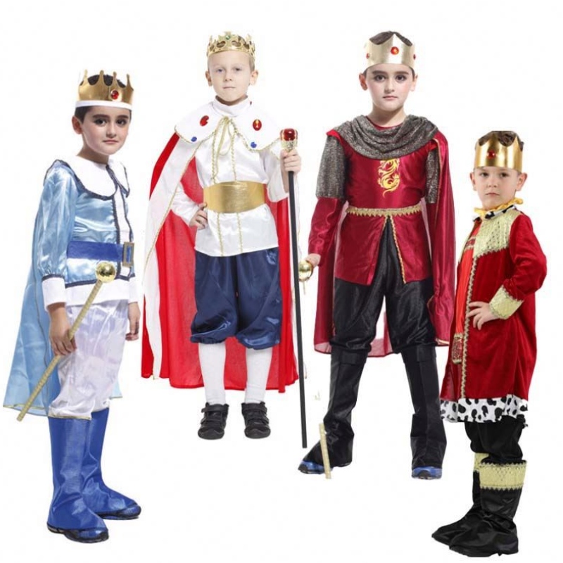 Halloween Christmas Cosplay Party Outfits Fancy Dress Up Boys Boys Medieval Prince Boy King Costume HCBC-022