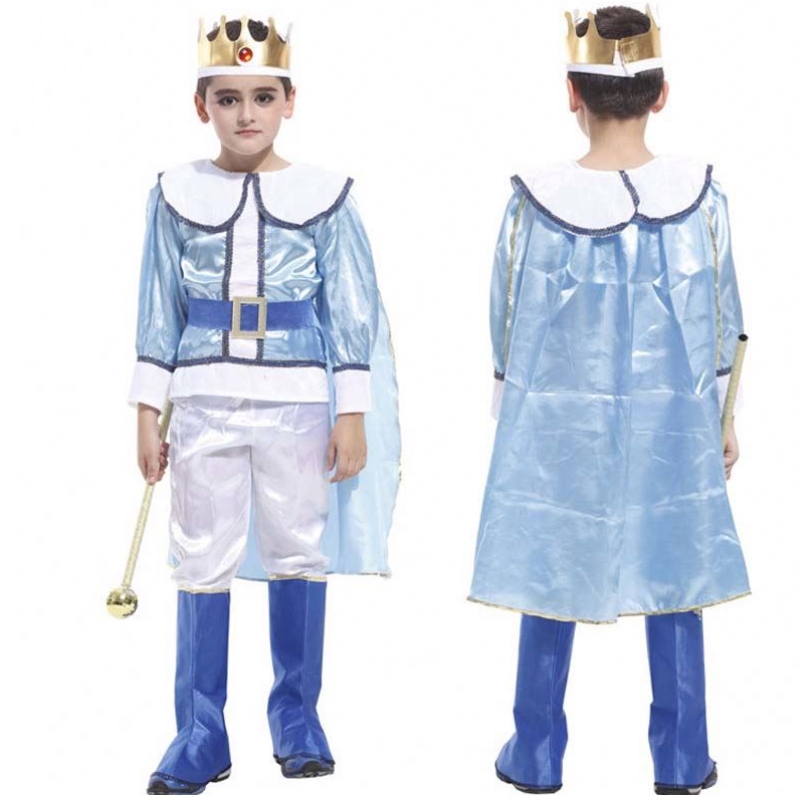 Halloween Christmas Cosplay Party Outfits Fancy Dress Up Boys Boys Medieval Prince Boy King Costume HCBC-022