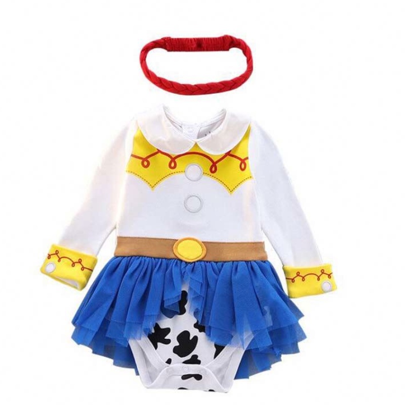 Festa di compleanno di Halloween outfit fantasia bambino principessa costumi cofano cowgirl con fascia hcts-004