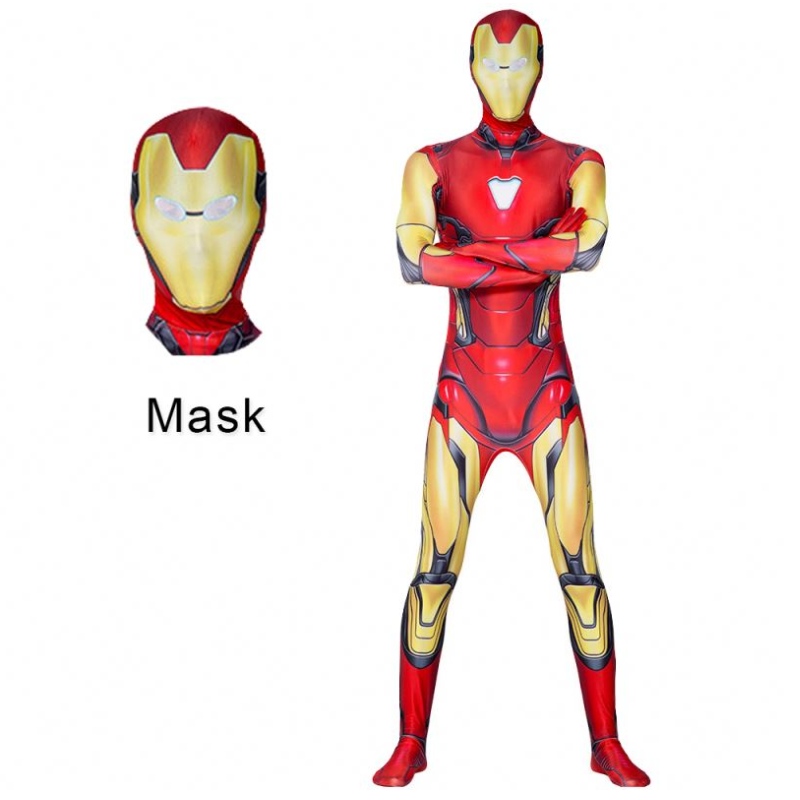 Costume di Halloween Ironman con supereroi per bambini adulti supereroi in costume da salto per bambini