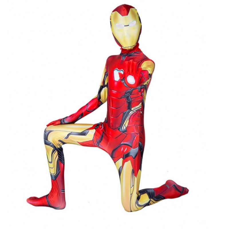 Costume di Halloween Ironman con supereroi per bambini adulti supereroi in costume da salto per bambini