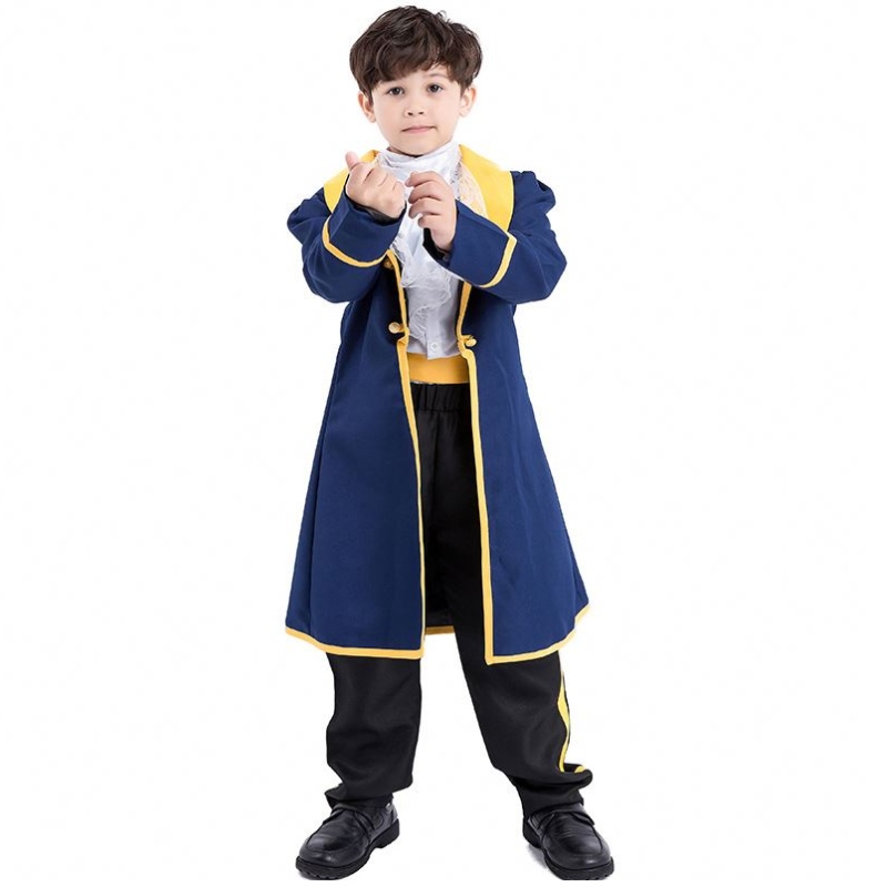 Kids Beauty and the Beast Cosplay Costume Halloween Party Men Boys Fancy Dress Movie Prince \\\\ Costume