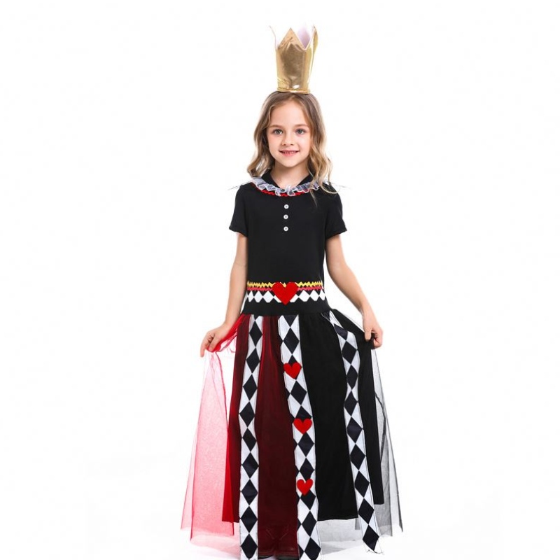 Girls Alicenel paese delle meraviglie Reden of Heart Cosplay Costume Kids Halloween Performance Fancy Party Dest Childre