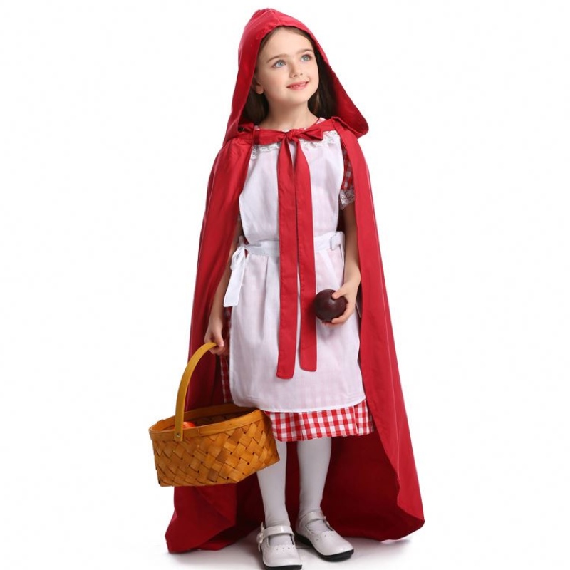 Halloween Purim Women Girl Classic Little Rosso Cappuccio vestito costume da Cape Fantasia Abito Fancy