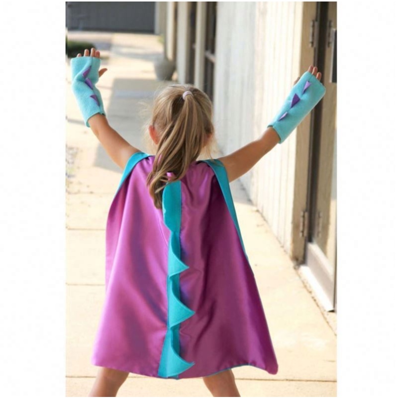 2021 costume di Halloween Dinosauro Cosplay Animal Green Dinosaur Costume Cape Cloak