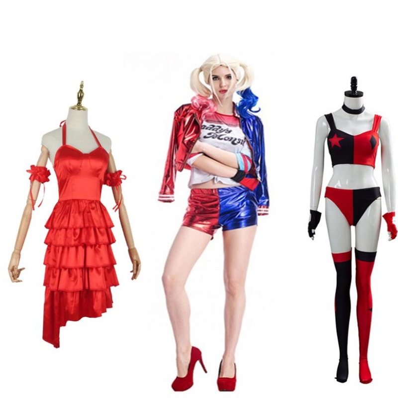 Suicide Squad Harley-Quinn Monster T-shirt per adulti Costume con ricamo per donne