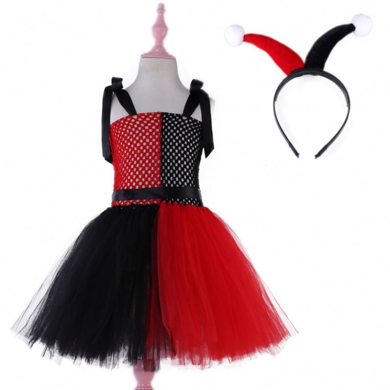 Suicide Harley Squad Quinn Anime costumi Purim Christmas Halloween Party Casplay Abito per bambini