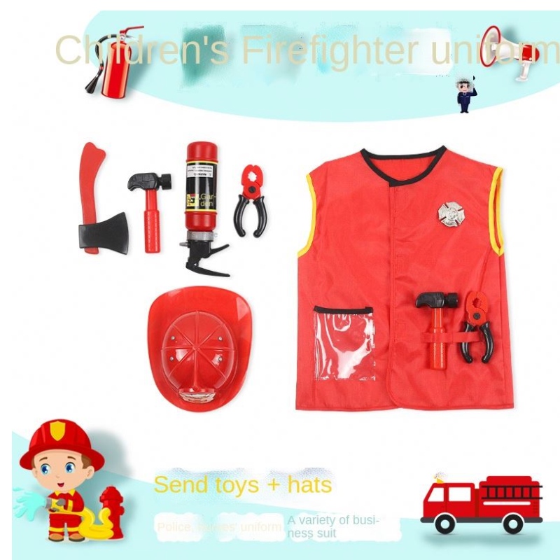 Bambini Doctor Uniform Cosplay Child/fireFighter/pilot Engineer/cook/nurse Cosplay Costume