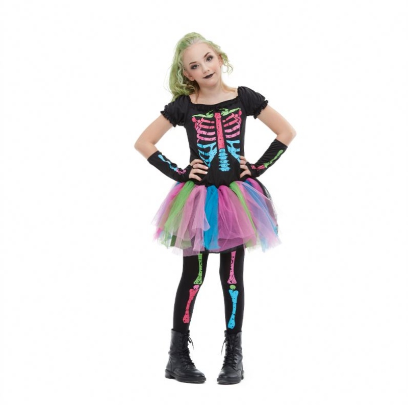 2021 NUOVO COSTRUZIONE DI ARRIVAZIONE COSTUTTO COMMOTTURE FUNKY PUNKY BONE COSTUTTO DI HALLOWEEN COSTUTTO PER BAMBINI