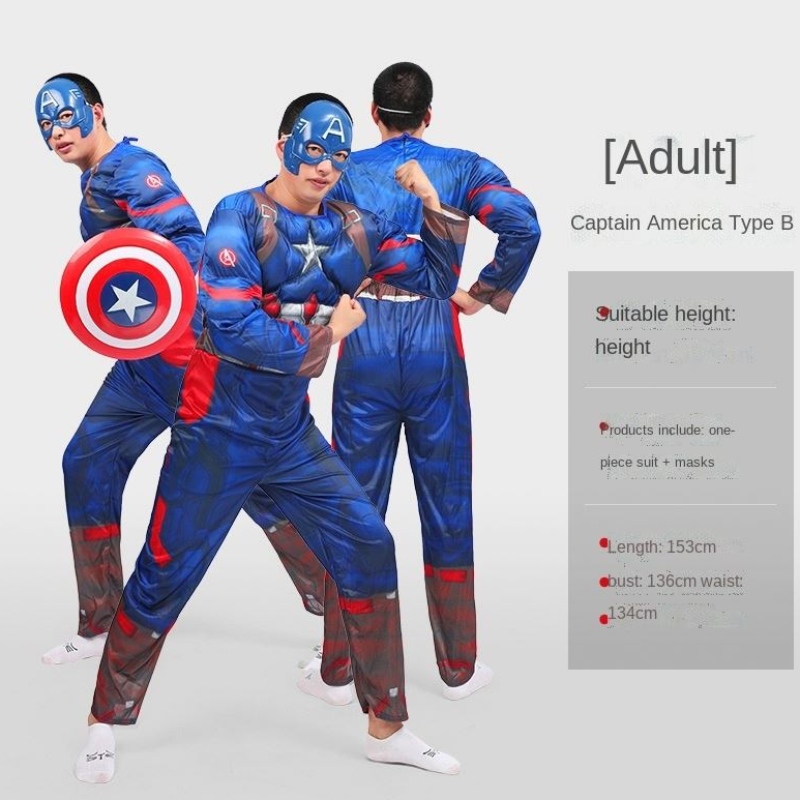 Ironman Super Man Abbigliamento Spider Bat Man Thor Captain Muscle Clothing Men