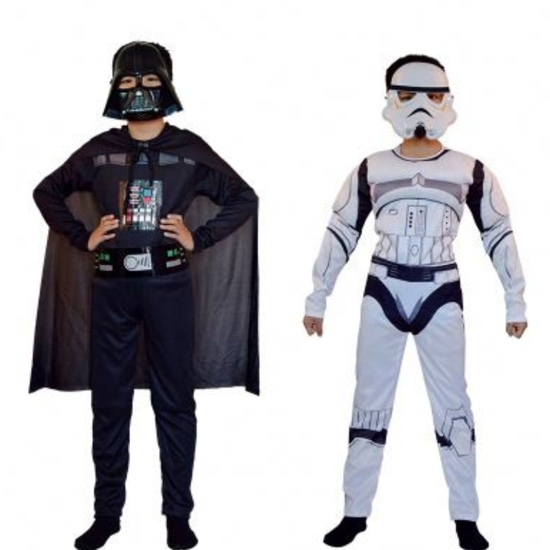 Windranger - Costume completo per bambini con maschera + Costume storm-trooper cosplay Darth Vader