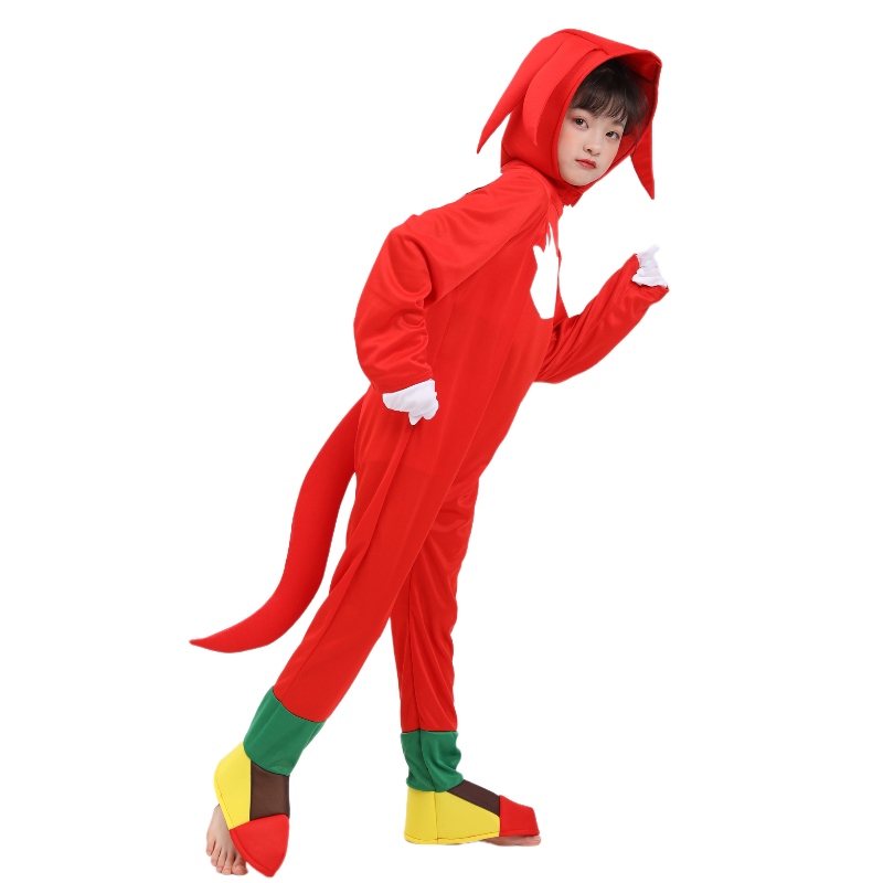 Costumi di performance del palcoscenico per bambini Red Sonic Halloween Costume per bambini