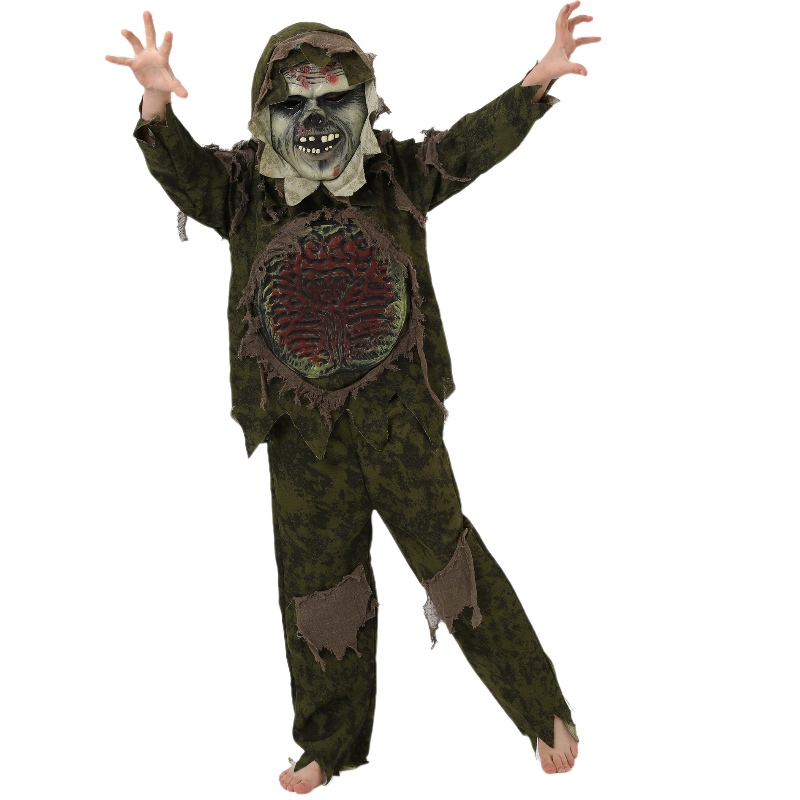 Costume da zombi di Halloween di Halloween di Halloween Cosplay Coy Monster Costume Mask Horror Mask Abiti zombi