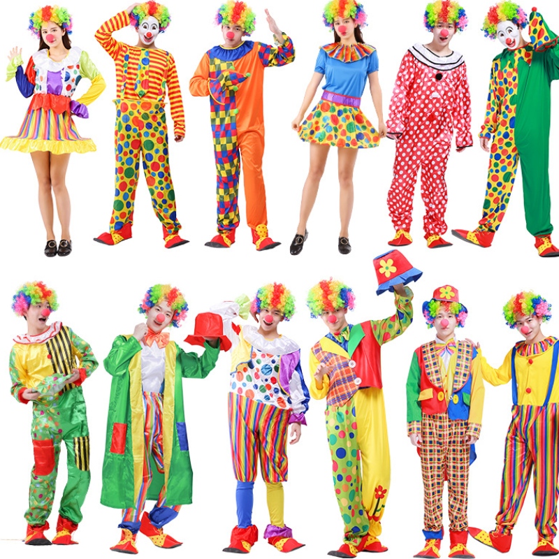Costume da clown per adulti di Halloween per costume da cosplay festa per adulti decorazione per la festa di Natale clown abito per 2022