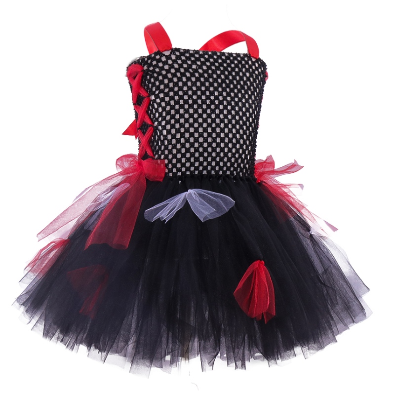 Bambini per bambini carini abiti tutu costume di Halloween zombi cosplay per ragazze