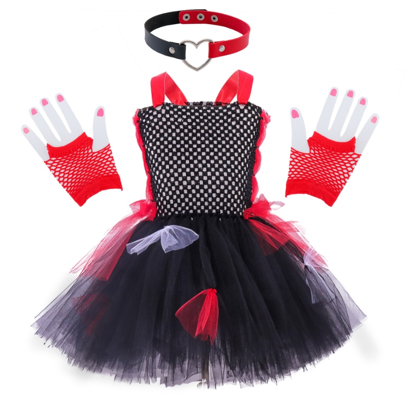 Bambini per bambini carini abiti tutu costume di Halloween zombi cosplay per ragazze