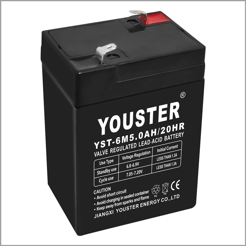 Sistema di stoccaggio della batteria domestica AGM Batteria al piombo 6V 5,0 AH per auto elettrica