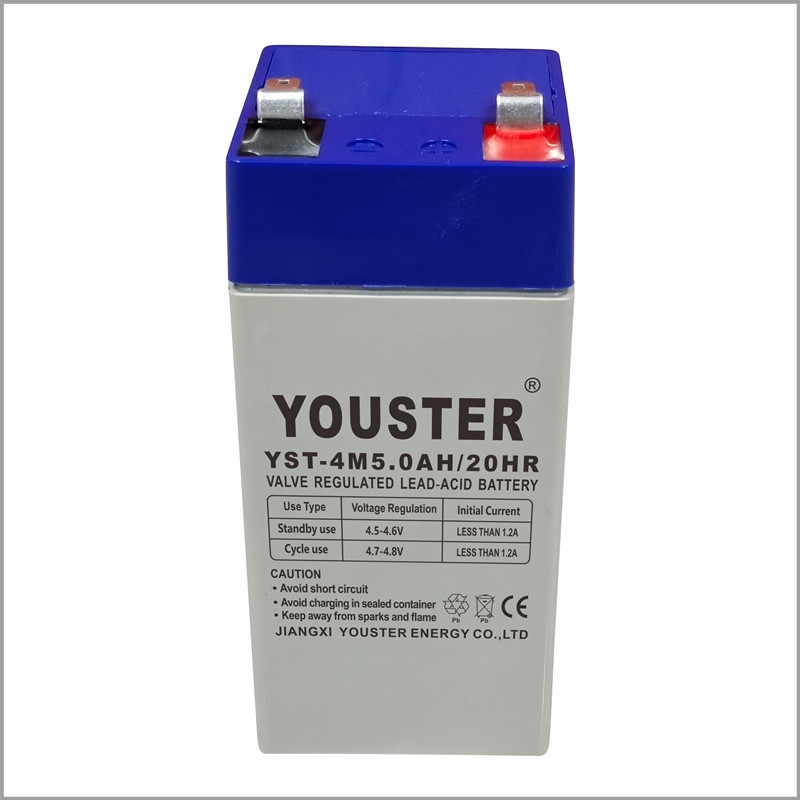 Batteria di piombo sigillata ricaricabile ricaricabile da yester 4v 5ah 20hr per un sistema di allarme di luce di emergenza