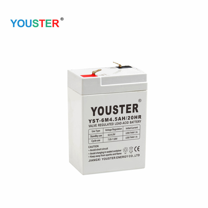 Batteria di archiviazione di alimentazione di alta qualità 6v4.5Ah batteria a ciclo profondo per luci flash