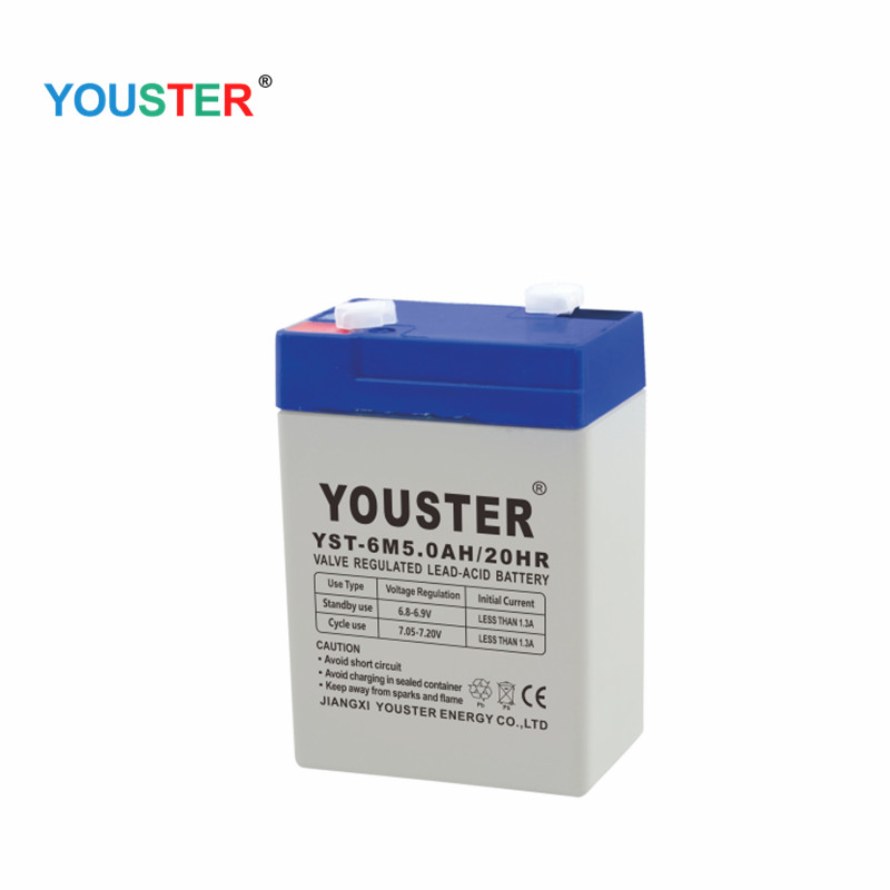 Sistema di stoccaggio della batteria domestica AGM Batteria al piombo 6V 5,0 AH per auto elettrica