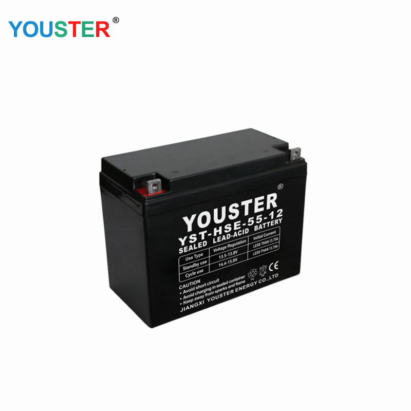 Top selling pura batteria di stoccaggio 12v 55ah batteria dell'automobile carica a secco